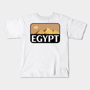 EGYPT VINTAGE TRAVEL LUGGAGE TOURIST PYRAMIDS CAIRO NILE Kids T-Shirt